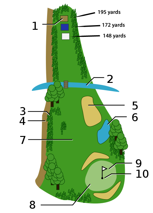 typical golf hole